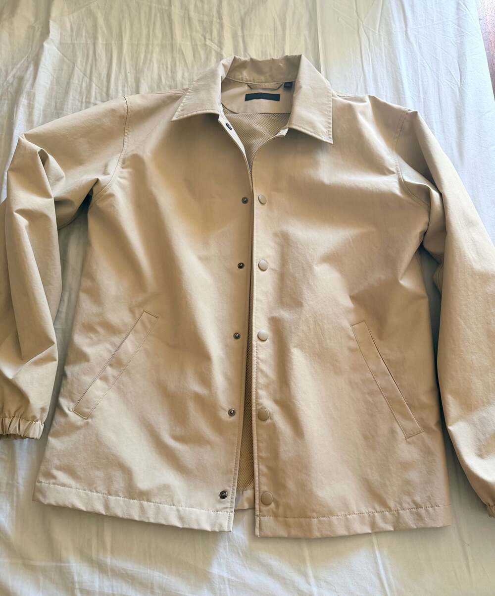 Uniqlo Beige Coach Jacket Men's Lightweight